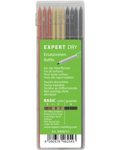 Expert Dry Basic navulset - 4x grafiet + 3x geel en 3x rood - 10 stuks - 8486010