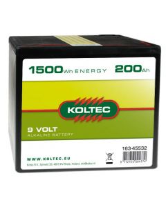 Koltec Batterij 9 Volt - 200Ah 163-45532