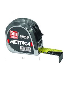 Metrica rolmaat - ABS verchroomd - nylon gecoate band