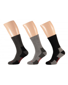 Apollo Thermo werksokken - grijs melange - 3-pack