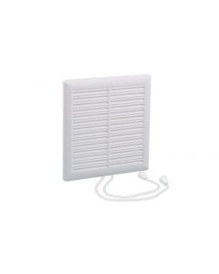 Nedco Afsluitbaar ventilatierooster 160x160 mm - kunststof wit - 636.026.00