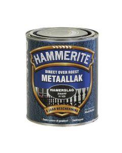 Hammerite Metaallak hamerslag H160 zwart 750ML