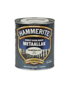 Hammerite Metaallak hamerslag H110 wit 750ML