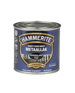 Hammerite Metaallak hoogglans S060 zwart 250ML