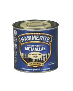 Hammerite Metaallak hoogglans S012 creme 250ML