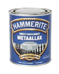 Hammerite Metaallak hoogglans S018 grijs 750ML