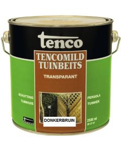 Tenco Tencomild tuinbeits - donkerbruin transparant - 2,5 Liter