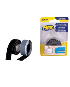 HPX Zip Fix Klittenband (haak+lus) 2x20mm x 1 meter ZF2001