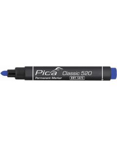 Pica Permanent marker 520/41 1-4 mm ronde punt blauw