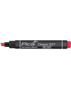 Pica 521/40 Permanent marker met beitelpunt - 2-6 mm - rood