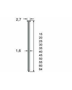 Dutack brad SKN16/64 mm RVS 2500 stuks - 5138048