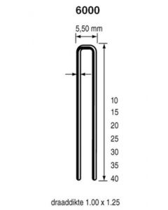 Dutack Nieten 6015 15 mm verzinkt 5000 stuks - 5028028