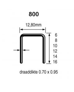 Dutack Nieten 810 10 mm verzinkt 10.000 stuks - 5088019