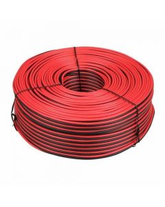 CB Luidsprekerkabel 2x0,5 mm² - 100 meter - rood/zwart