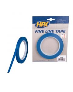 HPX Fine line afplaktape - lineerband - 9 mm x 33 m blauw - FL0933