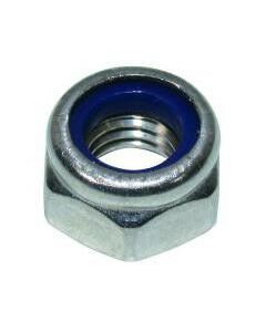 Borgmoer DIN985 met nylon ring - RVS A2