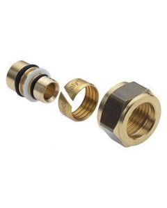 Bonfix 23910 Messing knelset - 15 mm naar Ø16x2,0 mm alu pex