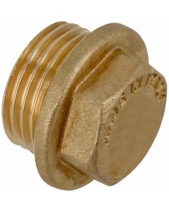 Bonfix 81070 Messing Plug met zeskant 1/2" - buitendraad