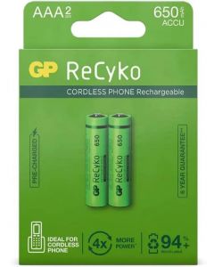 GP Recyko AAA - Oplaadbaar - 1.2 V - 2 stuks