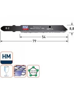 Wilpu D 2 Decoupeerzaagblad - 79 mm - 3 stuks - 510.0961