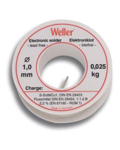 Weller EL99-1-25 Soldeertin loodvrij - 1 mm - 25 gram