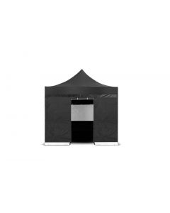 Grizzly GO-WORK Easy-up doorwerktent zijwand met ingang - 3 meter - zwart